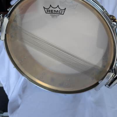 Yamaha SD-493 14x3.5" Brass Piccolo Snare Drum 1987-1996 - Brass image 5