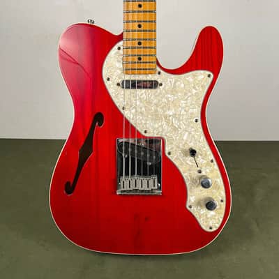 Fender 90s Thinline Telecaster Crimson Transparent 1998 image 1