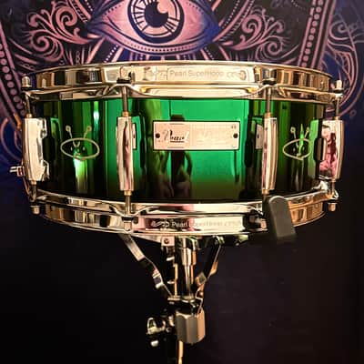 Pearl Morgan Rose Signature 14”x 5” “Alien Freak” Steel Green to black fade image 1