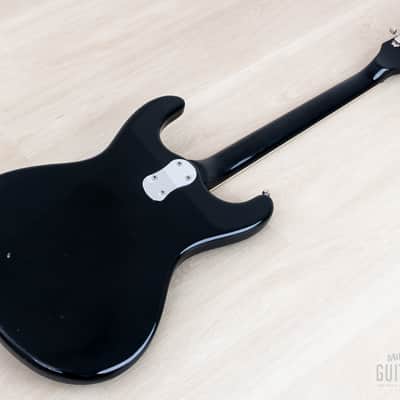 1990s Mosrite Ventures Model Super Custom '65 Black w/ Vibramute & Case, Japan Kurokumo image 14