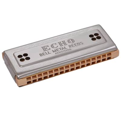 Hohner 2x32 CG Echo Harp Tremolo Harmonica Key of C & G image 2