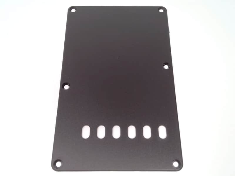 True Custom Shop® 1 ply Matte BLACK 6 Hole Tremolo Cover for Fender Stratocaster image 1