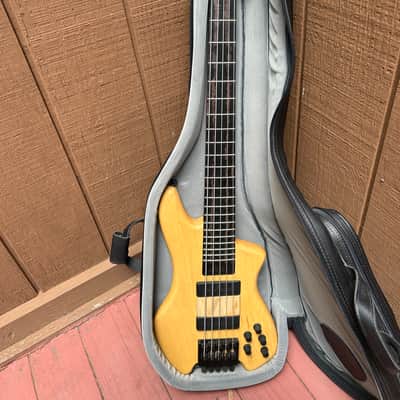 Cronkhite Leather Gig Bag for Zon VB Bass Guitar - Black Leather image 5