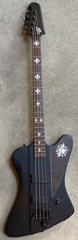 2008 Epiphone Nikki Sixx Signature Blackbird Thunderbird Bass Black image 1