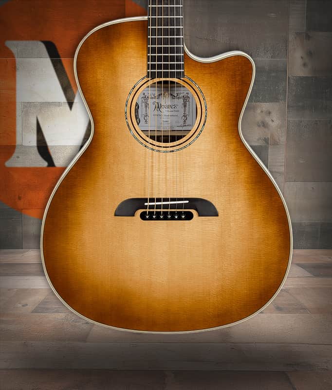 Alvarez Yairi Masterworks GYM80CE Shadowburst Grand Auditorium Acoustic-Electric (GYM80CE_Shadowburst) image 1