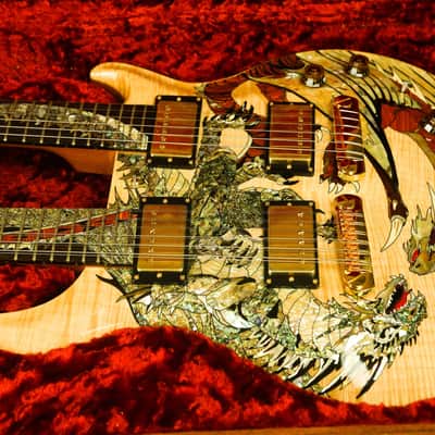 2005 PRS Dragon Double Neck Rare Natural Electric Guitar Paul Reed Smith image 18