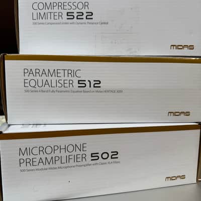 MIDAS 500 Series Channel Strip Bundle — 502 Preamp, 512 Parametric EQ & 522 Compressor/Limiter image 8