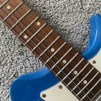 Blue Mini Electric Guitar, Solid Basswood Body, Maple Neck, Rosewood Fingerboard image 6