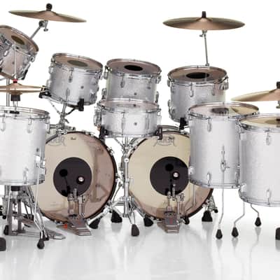 Pearl *Pre-Order* President Silver Sparkle Double Bass 12-Piece Drum Set | Drum Shells Only | Special Order | NEW Authorized Dealer image 2