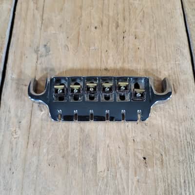 Gibson Top Adjust Bridge / Tailpiece 1980s 6 String Electric Guitar - Chrome image 1