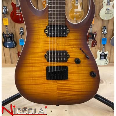 Ibanez RGA42FMDEF Dragon Eye Burst Flat image 1