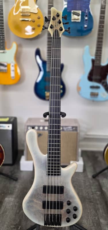 AIO S8-5 5-String Bass Guitar - White Burst GS-055 image 1