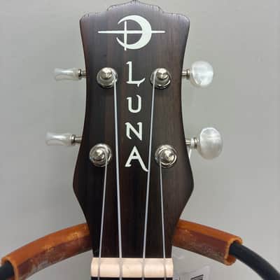 Luna Tattoo Concert Acoustic/Electric Ukulele with Gig Bag 2010s - Natural image 4