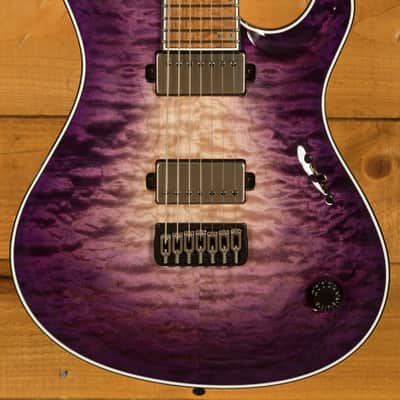 Mayones Regius Core 7 B26.5 - Birdseye Maple - Purple Iris Gloss - 7-String image 1