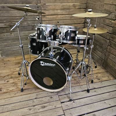 Drum Kit Premier Cabria MK2 Black Complete USED! RKCAB190826 image 2