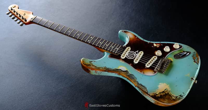 Fender Stratocaster 60th Anniversary Daphne Blue Aged Relic image 1