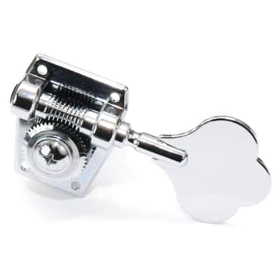Graph Tech PRB-4401-C0 Ratio Tuning Machines, 4-In-Line Bass, Chrome Clover Leaf image 1