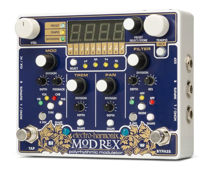 Electro-Harmonix Mod Rex Poly-Rhythmic Modulation Pedal - Open Box image 1