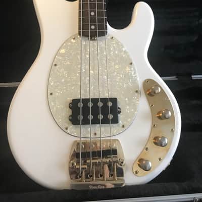 Ernie Ball Music Man Stingray 4H Limited Edition Gilded White PDN Classic 2012 Gilded White and gold image 2