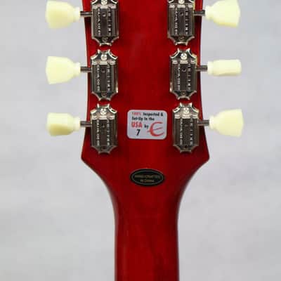 Epiphone LTD Indie Exclusive ES-335 Electric Guitar, Figured Cherry w/ Premium Gig Bag image 8