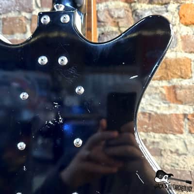 Jerry Jones Shorthorn Neptune III Electric Guitar (1990s - Black) image 17