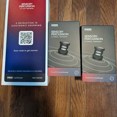 Evans Hybrid System Sensory Percussion Hihat and Cymbal Sensor Triggers image 1