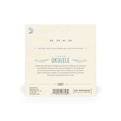 D'Addario Pro-Arte' Clear Nylon Tenor Ukulele Strings - EJ65T image 4