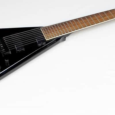 B.C. Rich JRV Lucky 8 8-String Electric Guitar V Shape Black Gloss #33071 image 4