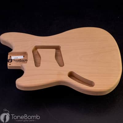 Alder Lefty Duo Sonic II / Mustang Vintage Spec 1 Piece 1205 Left Hand Unfinished Offset Guitar Body image 2