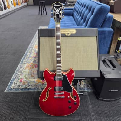 Used Ibanez AS73 red electric guitar image 1