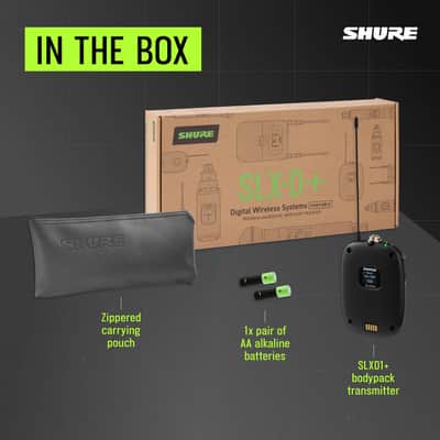 Shure SLXD1+ Bodypack Wireless Transmitter - Professional Hands-Free Audio Management, Wide-Tuning Capability, ShowLink Ease Control, Automatic Channel Scanning, Mobile Device Configuration Compatible image 4
