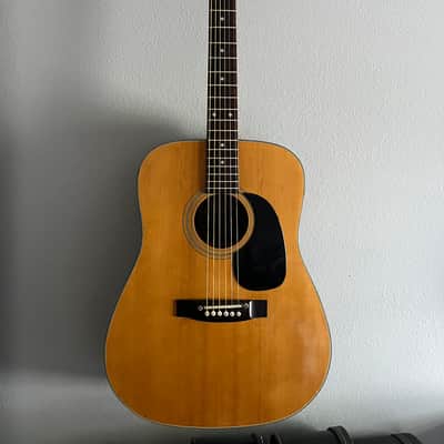 Hohner Dreadnought Acoustic Guitar 1970s - Natural image 1