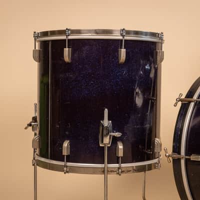 1965 Leedy Shelly Manne Sparkling Blue Pearl Drum Set image 4