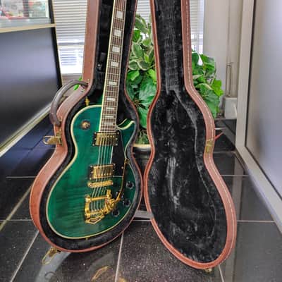 Gibson Les Paul Custom in Translucent Green w/ Bigsby, Gold Hardware & Original Case image 20