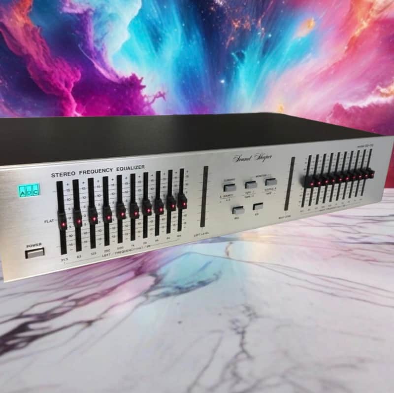 ADC SS-115 Sound Shaper Vintage Stereo Equalizer Fresh Service Rare Silver Var. image 1