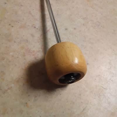 Natural Brown Color Wood Bass Drum Beater image 1