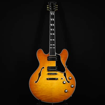 Eastman T486 Thinline Semi-Hollowbody Electric Guitar- Goldburst 2026 (P2501339) image 2