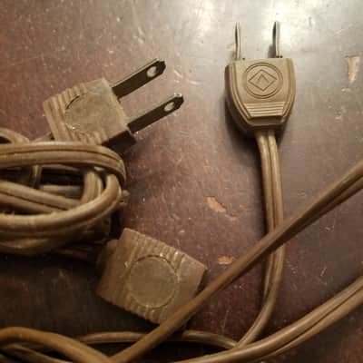One (1) GE etc. Electric Disconnect Plug Power Cord Cable Non-polarized narrow Rectangle 1961 image 4