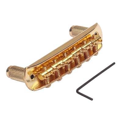 Gold Adjustable Jazzmaster Style Guitar Vintage Bridge image 3