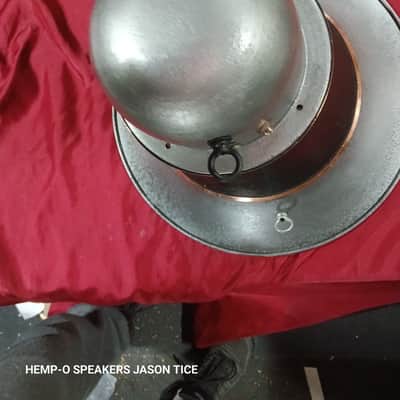 JENSEN  15.5" METAL HORN  6/6.5" DRIVER WWII HORN ???  GUITAR SPEAKER EFFECTS 1940s image 12