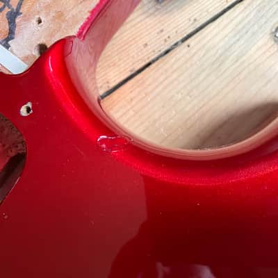 Squier Standard Stratocaster Guitar Body + Tremolo 2000 China Roadworn image 8