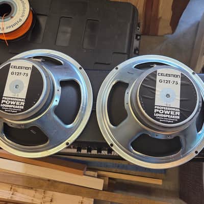 Celestion G12T-75 12" 75-Watt 16 Ohm Speaker PAIR - 1991 image 1