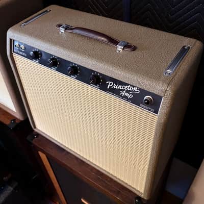 Fender Chris Stapleton Signature '62 Princeton 1x12" 12-Watt Guitar Combo 2019 - Present - Brown Vinyl with Wheat Grille Cloth image 2