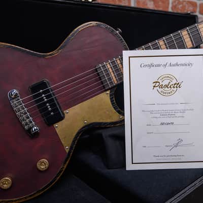 Paoletti Seicento Loft P90 Vampire Burgundy Leather Top 2024 w/OHSC image 11