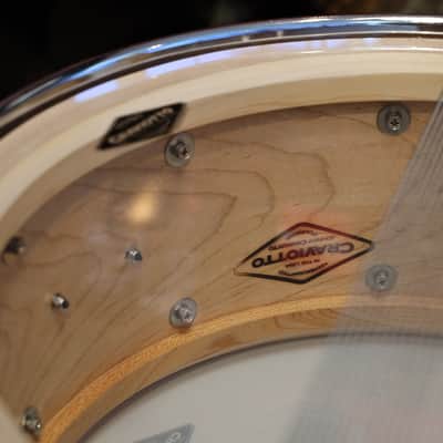 Craviotto Custom Shop 6.5X14" Snare Drum Maple w/ Maple Inlay (Oil Finish) image 9