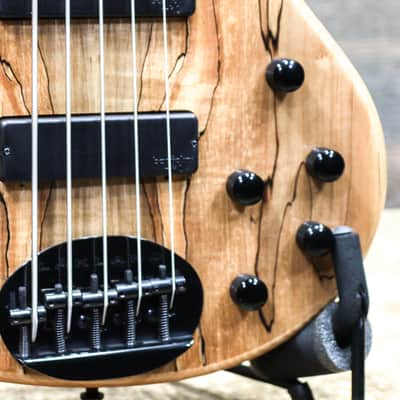 Lakland Skyline Series 55-01 Deluxe Spalted Maple Natural 5-String Electric Bass image 8