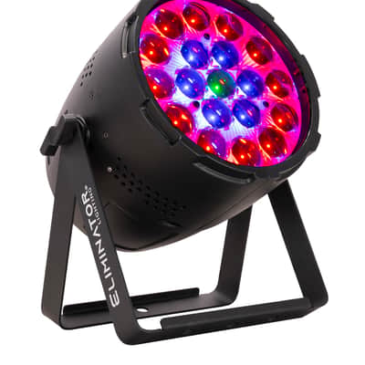 Eliminator Lighting Mega Par Z Wash 15w RGBW LED DJ Par Wash Up-Light+DMX Cable image 2