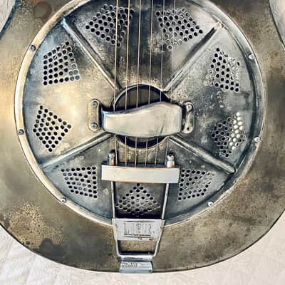 Mule Single Cone Steel Resonator Guitar w/National Thinline Pickup - Rare and Superb!! image 4