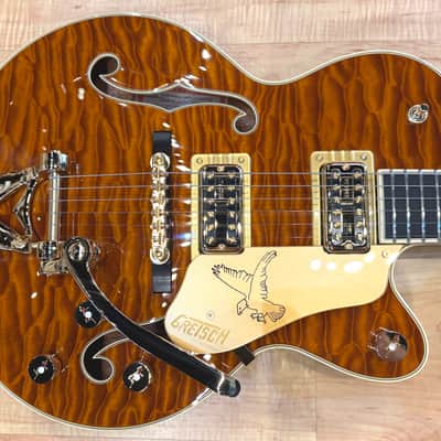 Gretsch Limited Edition Falcon Center Block Jr. with Bigsby Quilted Maple Top 2025 - Roundup Orange image 4