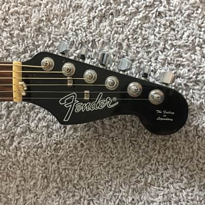 Immagine Fender La Brea California Series Black Rare Vintage Acoustic Electric Guitar - 5